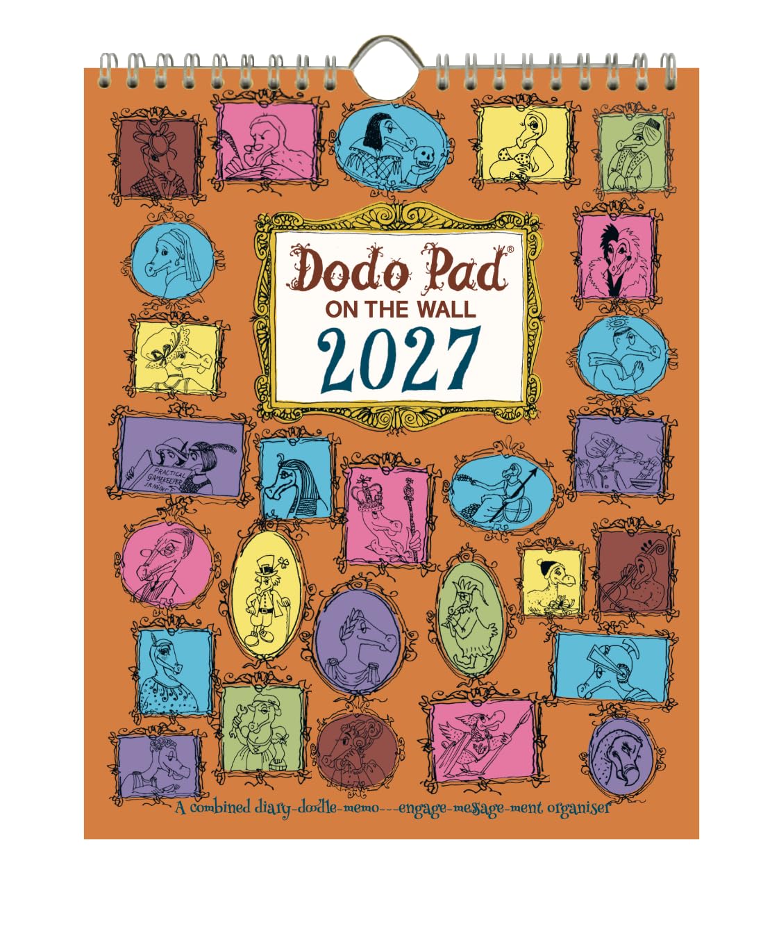 Dodo Podkładka na ścianę 2027 - kalendarz rok wiszący na ścianie tydzień do oglądania kalendarza organizer