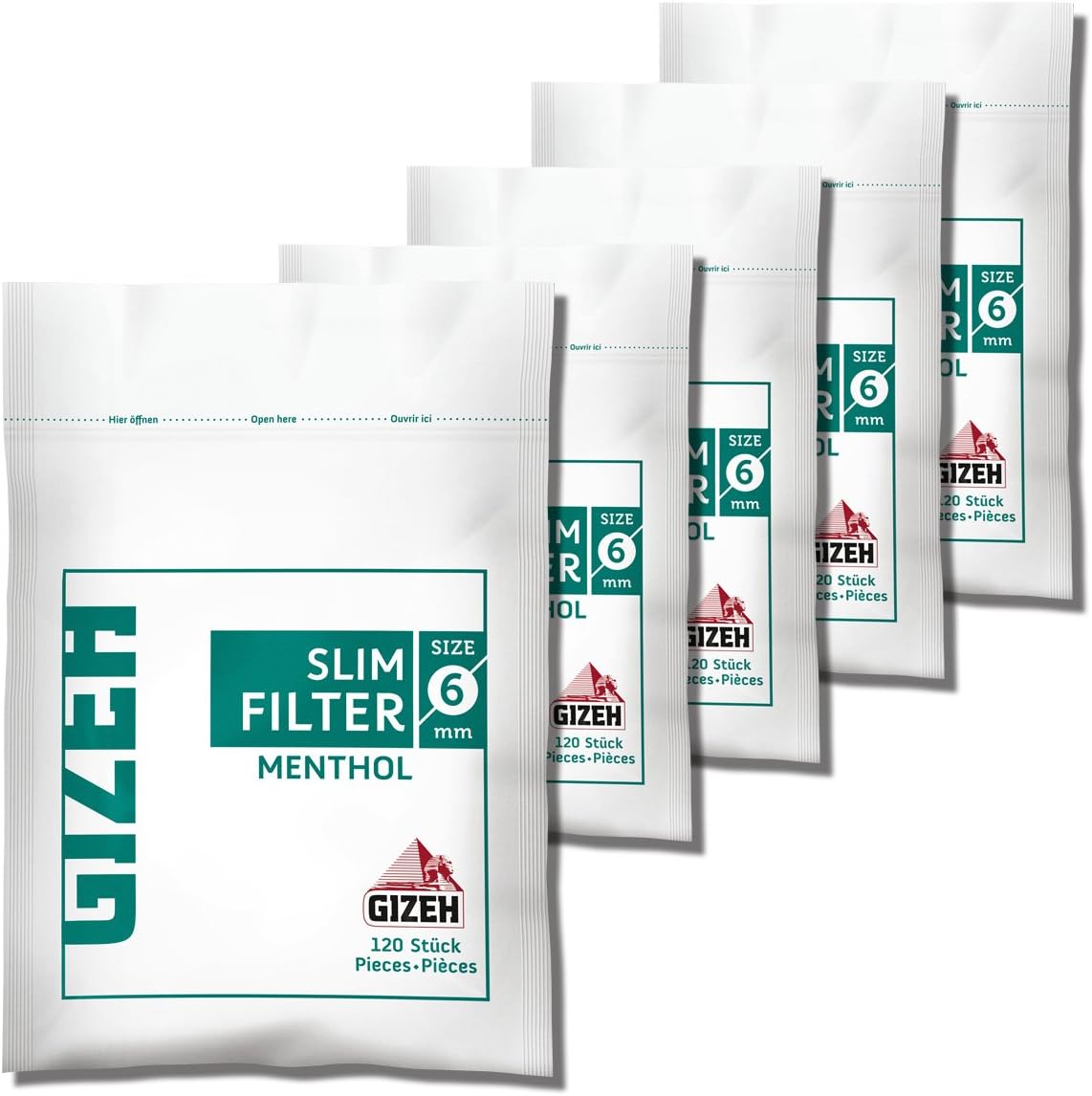 Gizeh (gize) Slim menso-rufiruta- (Diameter 6 mm) with its Nori, 120 Pack of 5 Packs x 7 – 25012 – 50