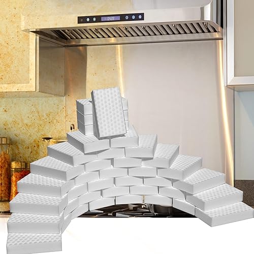 Miniatura 7 de Borrador de esponja mágica de densidad 2X, paquete de 50 esponjas multifuncionales de limpieza para muebles, extra gruesas y duraderas esponjas de