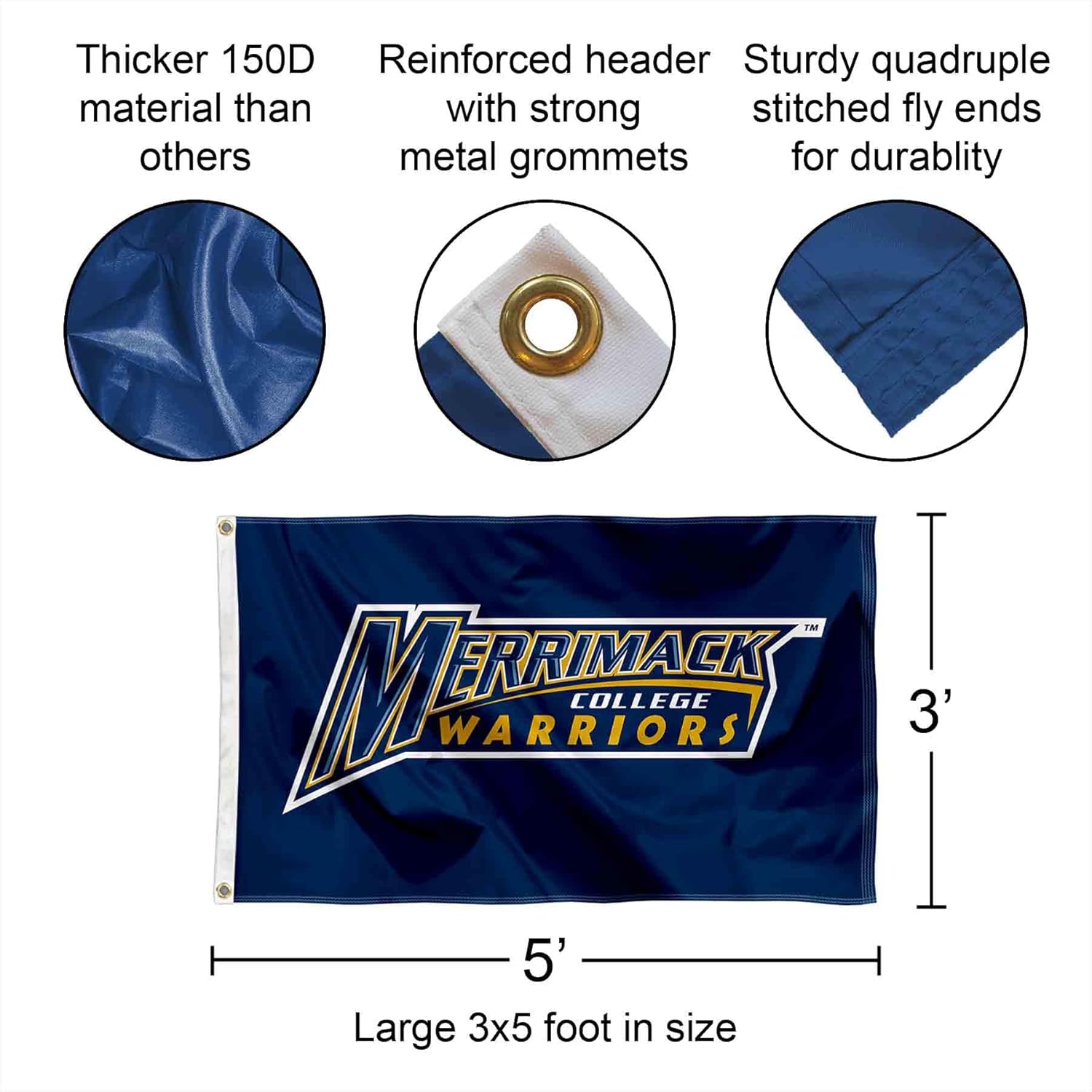 Merrimack College Flag - Image 2