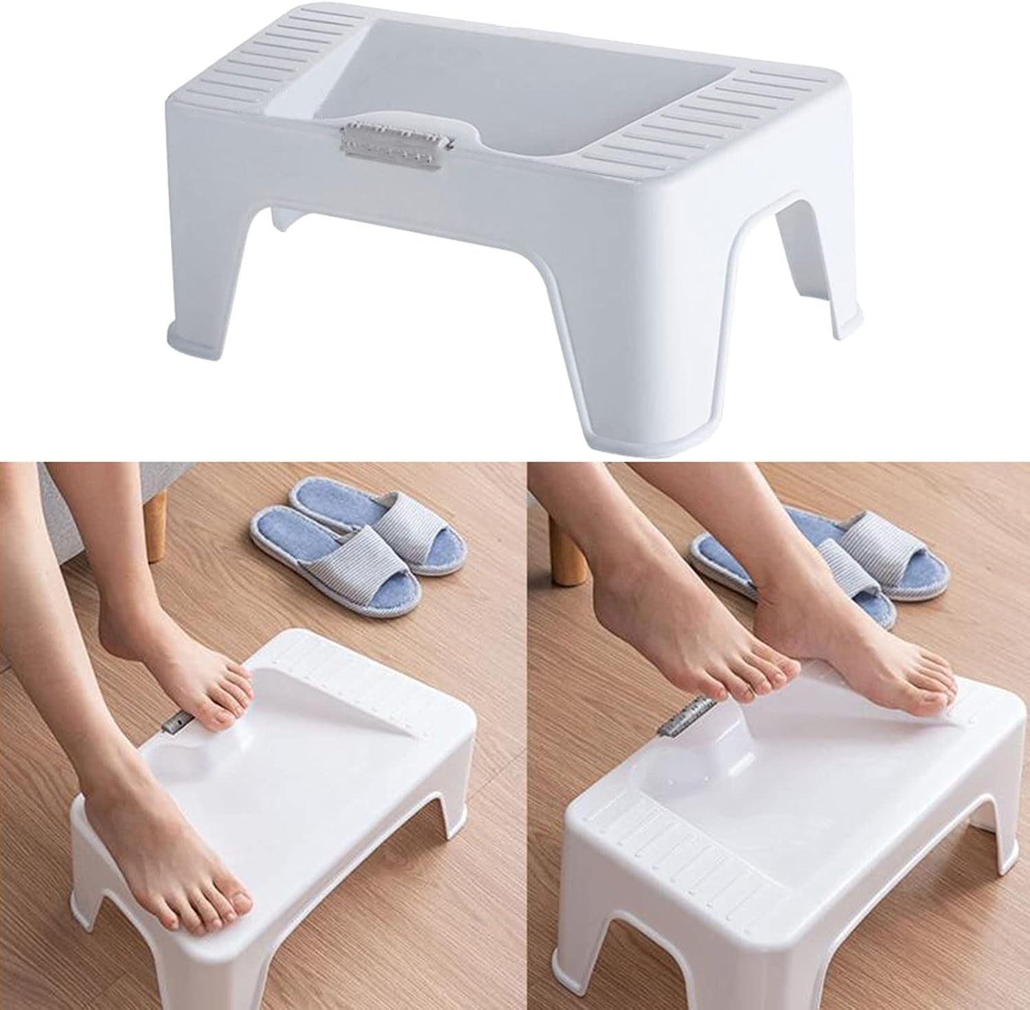 Foot Rest Under Desk Lightweight Multi Function Footrest Footstool for Office Home Study Family The Elderly Work(E)