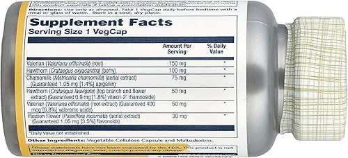 Miniatura 2 de SOLARAY EuroCalm - 60 Cápsulas Vegetarianas - Raíz de Valeriana 200 mg