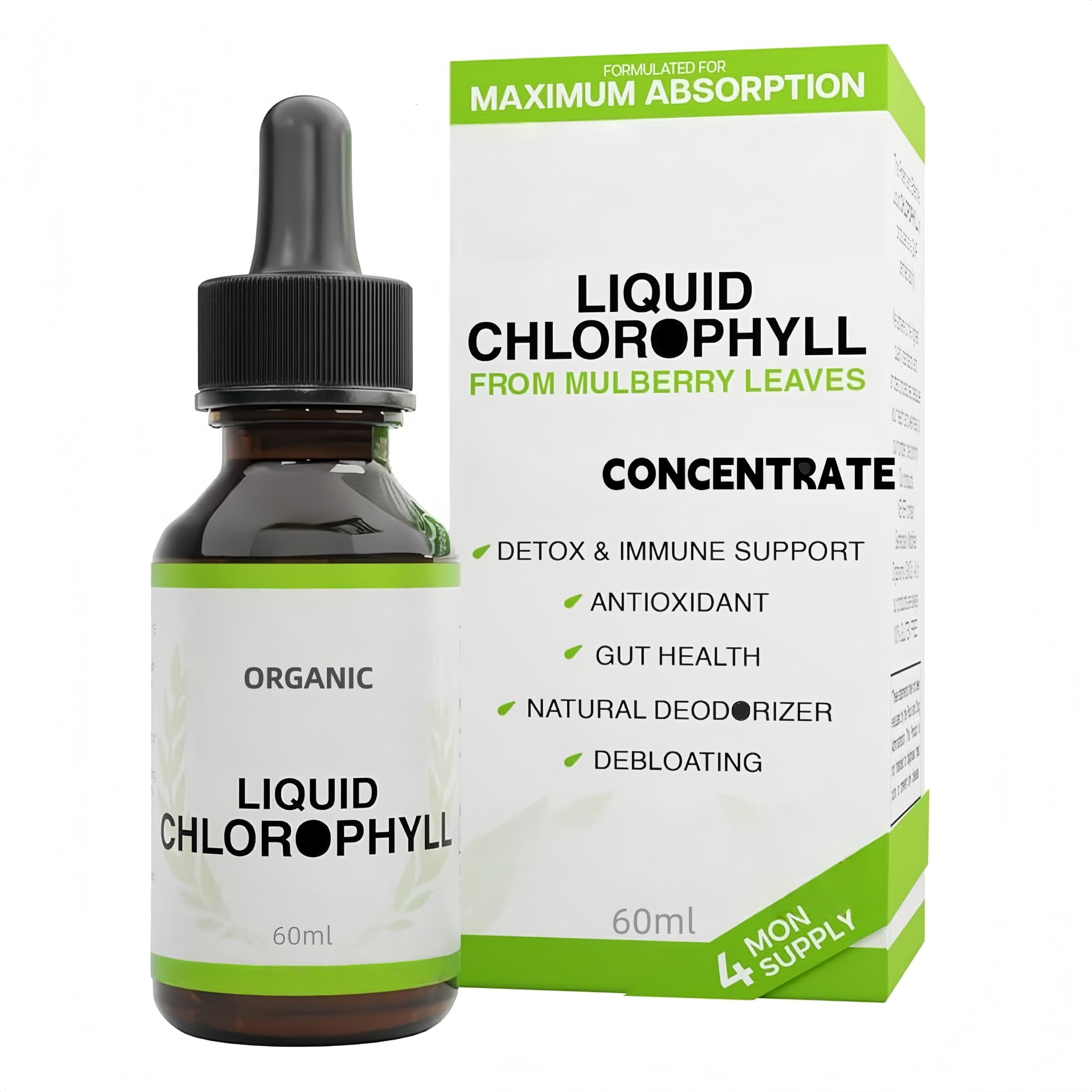 Gotas naturales premium para desintoxicar el cuerpo, salud inmunológica, controlar el olor interno y refrescar el aliento.