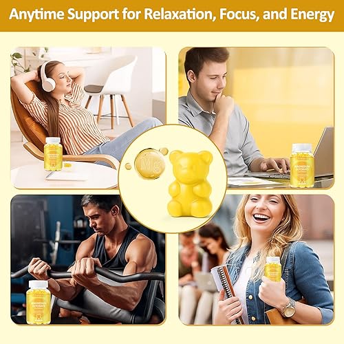 Miniatura 3 de Gomitas de glicinato de magnesio de 500 mg, sin azúcar para adultos y niños, gomitas de magnesio para dormir, alivio del estrés y muscular, apoya la