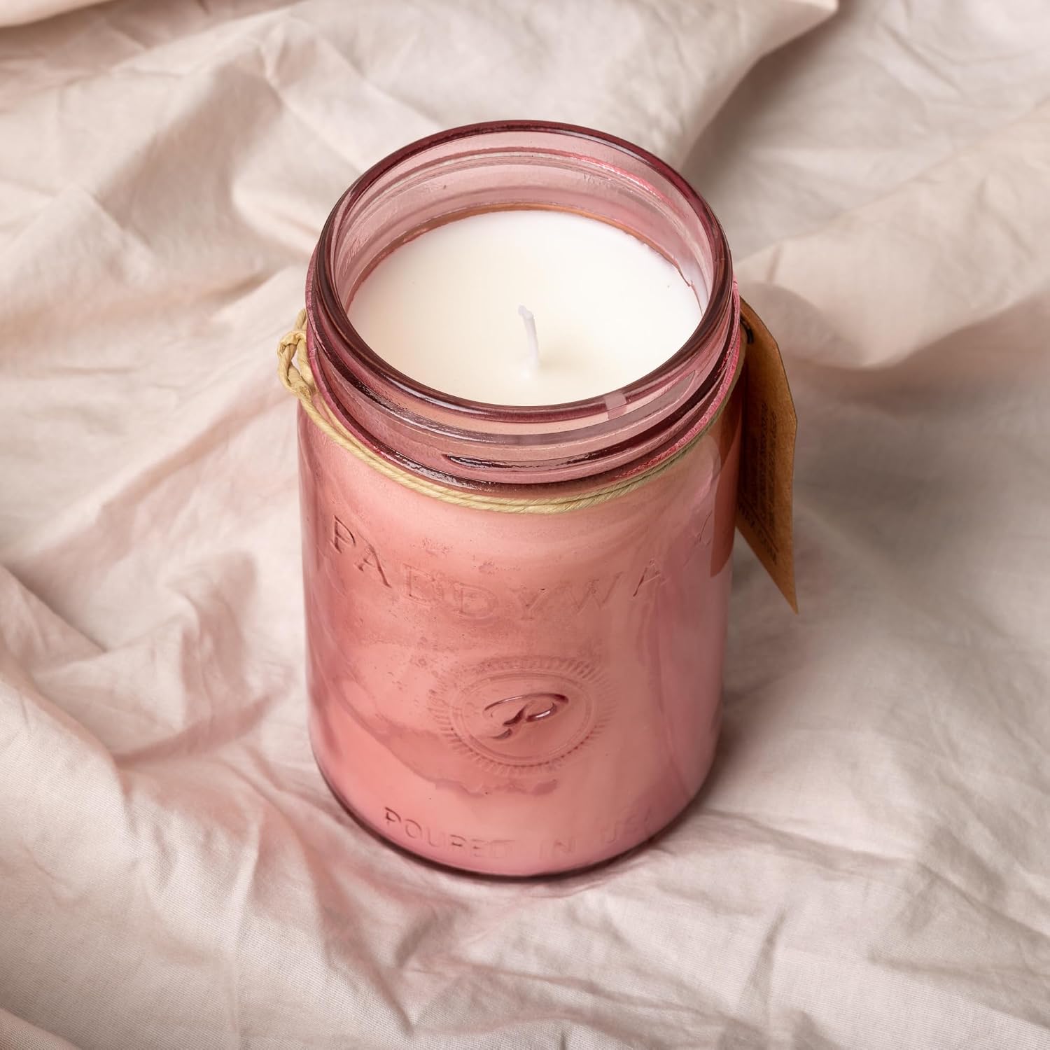 Paddywax Scented Candles Relish Collection Soy Wax Artisan Candle in Glass Jar with Lid, 9.5-Ounce, Salted Grapefruit
