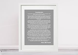 DESIDERATA - MAX EHRMANN Poem Poetry Unframed Print Poster Canvas Framed Frame A4 A3 A2 A1