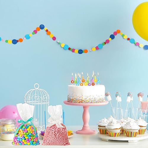 Miniatura 6 de Morepack Bolsas de celofán para golosinas, 200 bolsas de regalo transparentes con lazos giratorios, bolsas de recuerdo de fiesta (7 x 7 pulgadas)