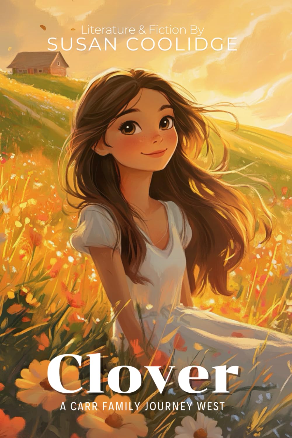 Clover By Susan Coolidge (Illustrated & Annotated): A Carr Family Journey West