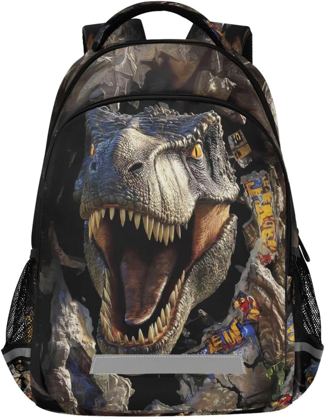 ALAZA Dinosaur Kids Backpack Jurassic Boys School Backpack,Preschool Elementary Kindergarten School Bag Dinosaur Student Bookbag Travel Laptop Bag Casual Daypack