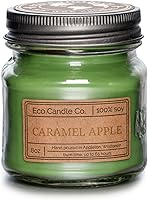 Vista 128 de ECO CANDLE CO. Vela reciclada, Pastel de Ron y Caramelo, 26 oz. - Aromas de Caramelo, Ron, Arce, Almendra, Pera y Vainilla - 100% Cera de Soya, Sin