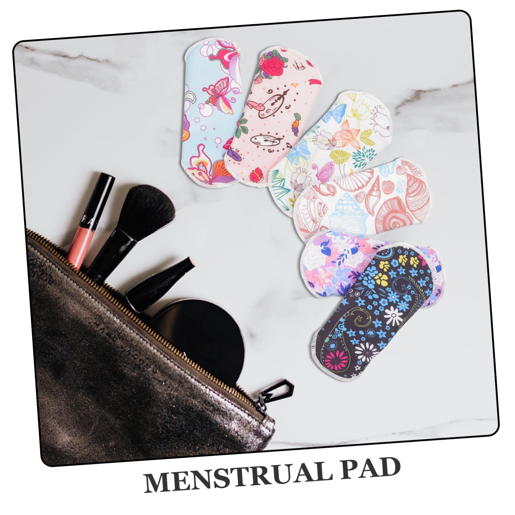 Mobestech 3sätze Wiederverwendbare Menstruationsbinden Waschbare Slipeinlagen Für Schwangere Teilig Mit Aufbewahrungstasche Atmungsaktiv Hochwertigen Materialien Für Alltag Und Reisen