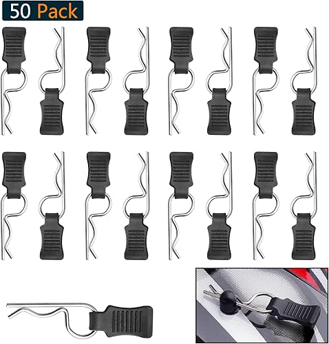 Miniatura 5 de HobbyPark Tijeras de corte de cuerpo a control remoto, escariador de cuerpo RC y clips de cuerpo RC de 0.047 in con pestañas de tracción para todas