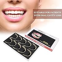 Vista 8 de Juego de 280 piezas/10 dientes falsos de resina, modelo de enseñanza de dientes dentales, dentadura de resina para pacientes con pérdida de cavidad