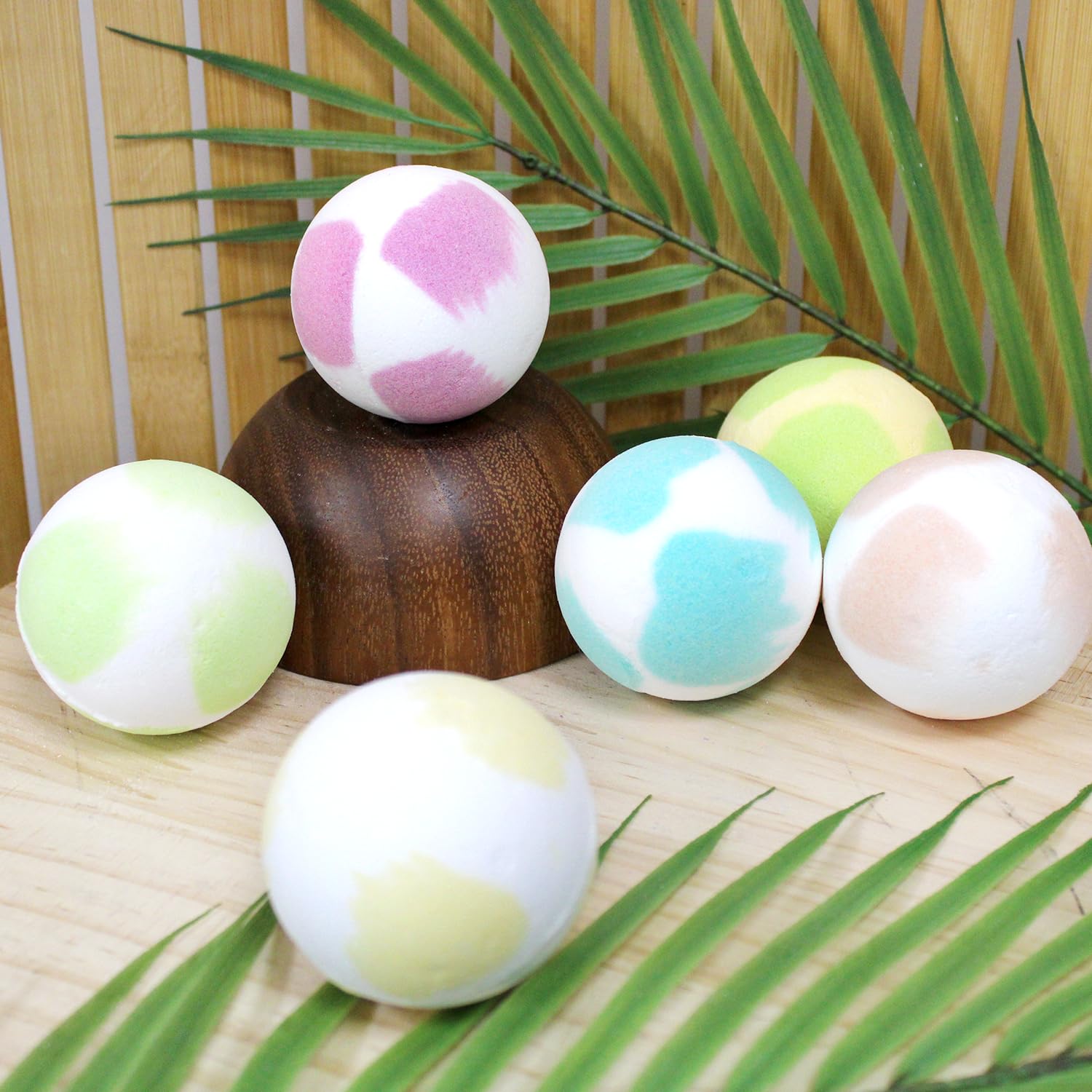 French Tendance - Bombe de Bain Moussant - Relaxation Détente - Cadeau Femme - Bien-Etre - Senteur Vanille - Bicolore - 1 x 60 grs - Ambiance Aromatherapie
