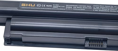 Miniatura 3 de GHU Batería de repuesto de 58 WH para VGP-BPS22 BPS22 VGP-BPS22A VGP-BPL22 VGP-BPS22A compatible con batería seleccionada para portátil Sony VAIO de