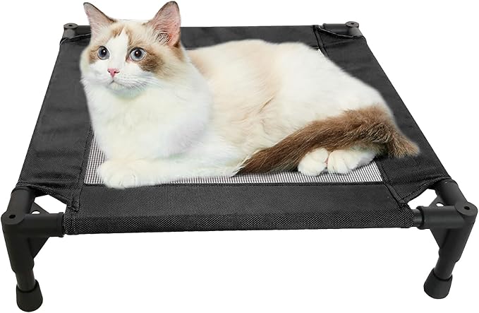 Catre Elevado para Mascotas Pequeño con Malla Transpirable miniatura 4