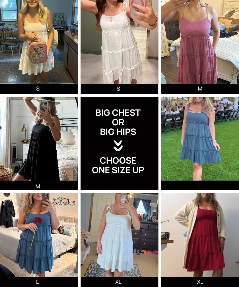 Narecte Womens Summer Dresses Wedding Guest Dresses Beach Sundresses Spaghetti Strap Flowy Boho Dress - Image 6