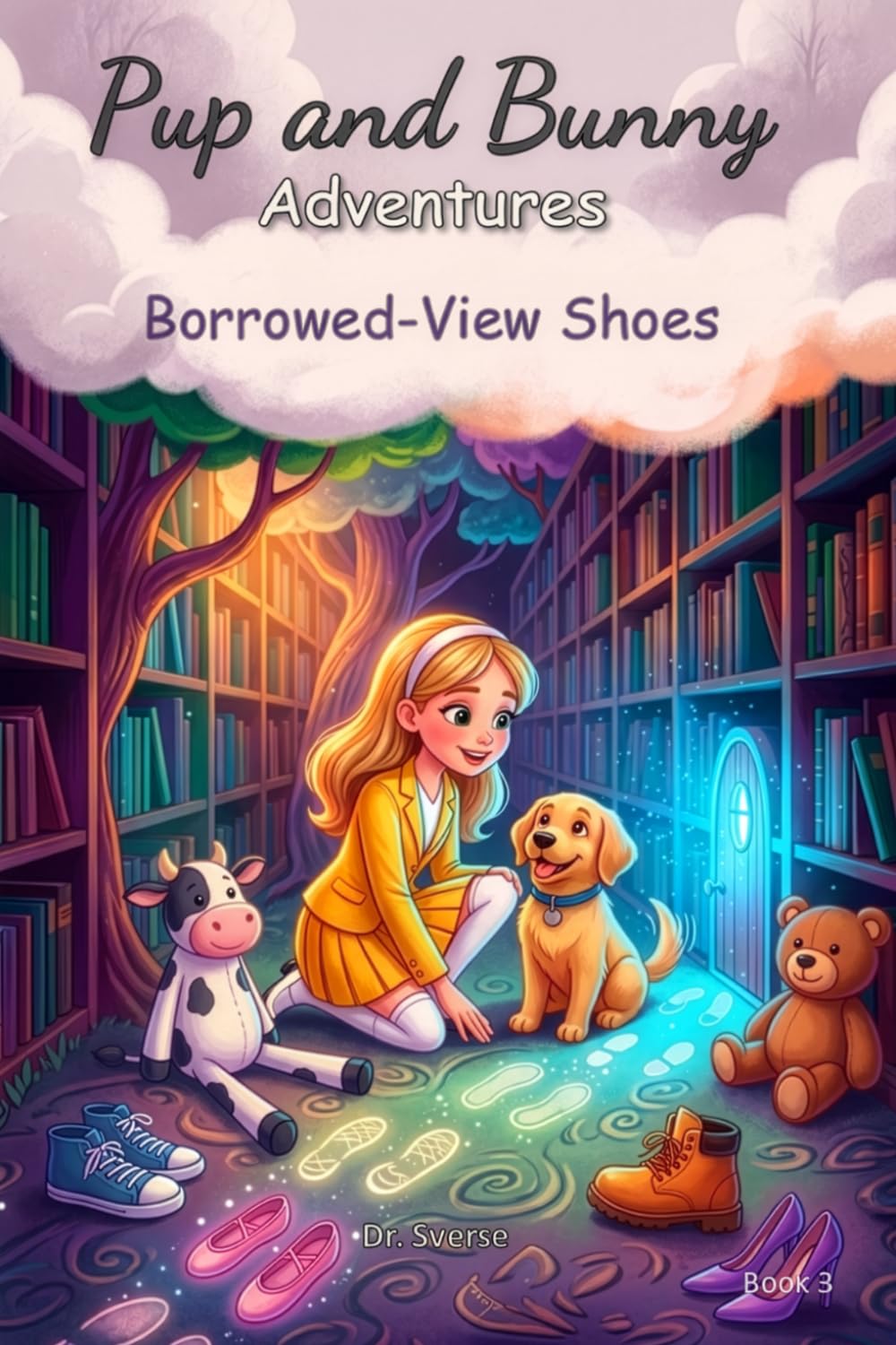 Pup and Bunny Adventures, Book 3 - Borrowed-View Shoes: Magical Rhyming Journeys with Dog: Social-Emotional Learning for Early Readers