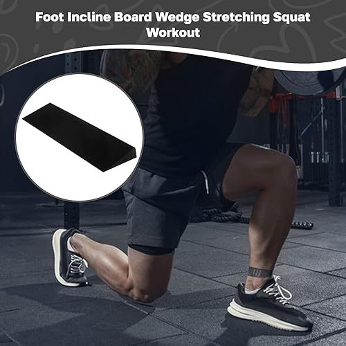 Miniatura 7 de Yiju Bloque de cuña para sentadillas, reposapiés elevado, tabla inclinada, ensanchador de pantorrillas para fitness, estiramiento, equilibrio,