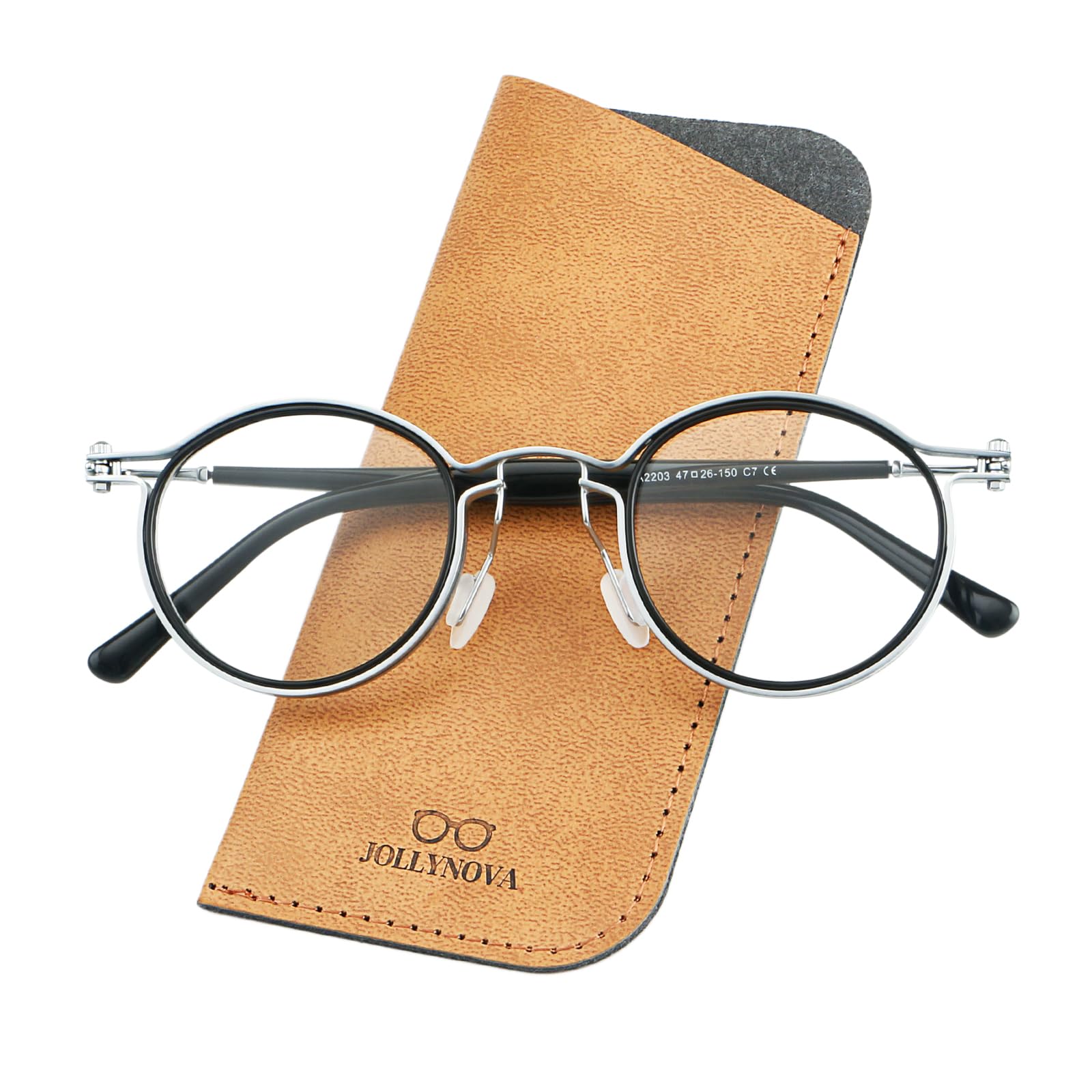 JOLLYNOVA Tel Retro Oval Prescription Glasses Frame