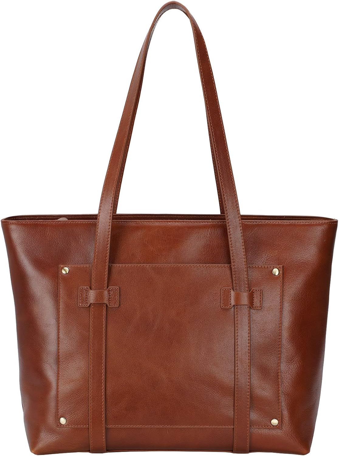 Tiding Ykkファスナー 本革 牛革 トートバッグ メンズ 手提げバッグ 男女兼用 自立 14pc オイルレザー ビジネス 通勤 ブラウン 売上実績no 1