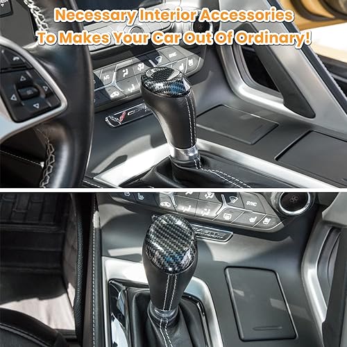 Miniatura 3 de E-cowlboy Adhesivo de fibra de carbono para Chevrolet Corvette C7 Z06 Z51 ZR1 Stingray Grand Sport 2014 2015 2016 2017 2018 2019 Accesorios