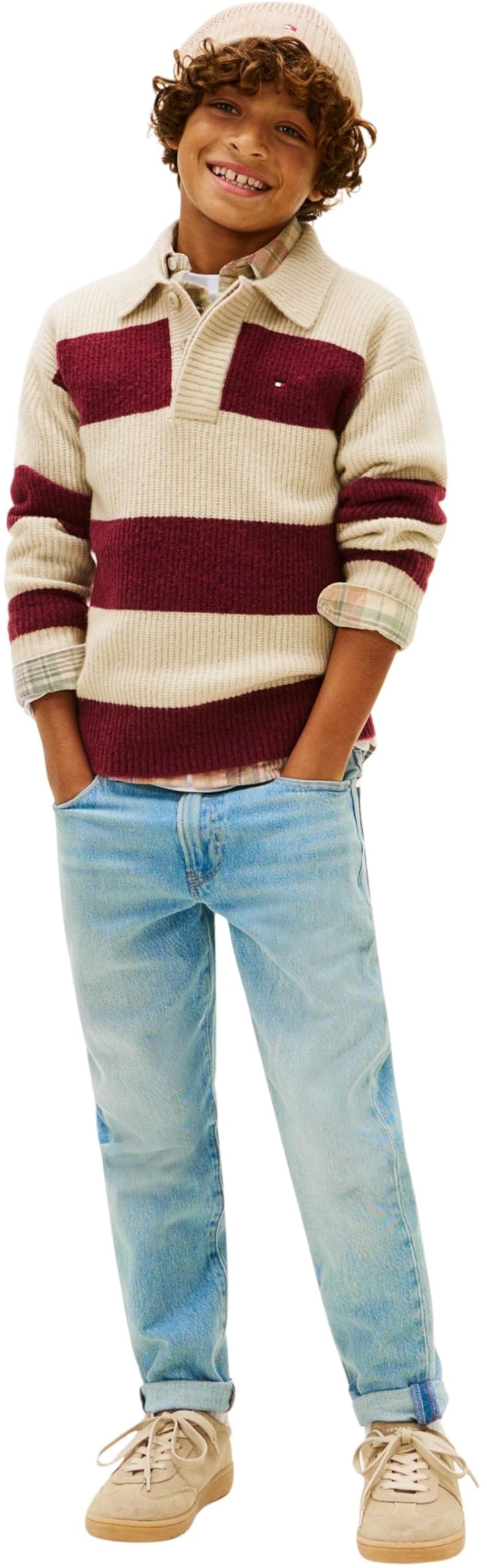 Tommy Hilfiger Boys Straight Light Jeans KB0KB10035 Denim (Denim Light) 12 Month