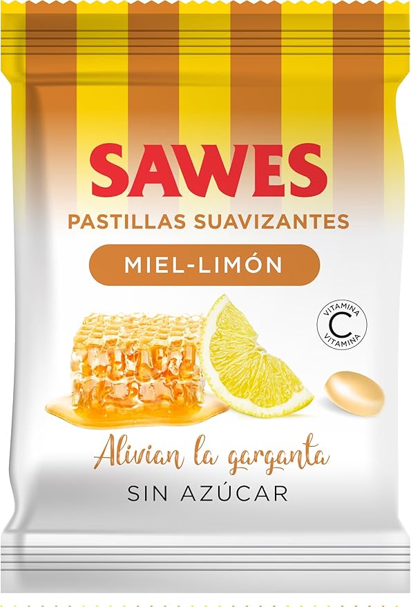 Caramelos Sawes Miel Limón Sin Azúcar Bolsa Para 2