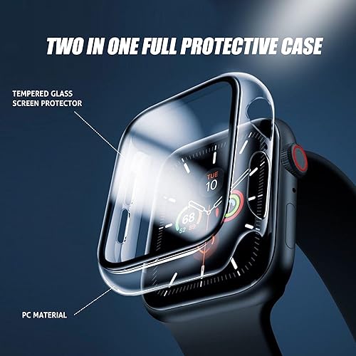 Miniatura 2 de Ailun Protector de pantalla para Apple Watch SE 2022SE 2020, Series 654 1.575 pulgadas, carcasa rígida ultrafina de policarbonato integrado de