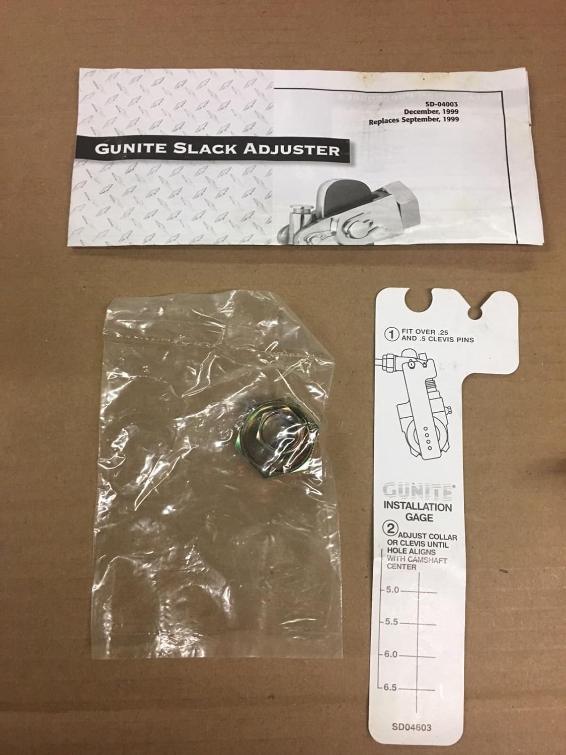 AS1144 6" Automatic Slack Adjuster,37 Spline, 1.62" Dia. (Gunite)