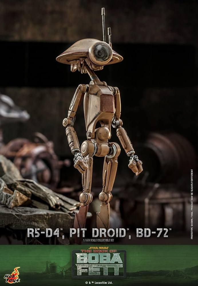 ホットトイズ R5-D4&ピット・ドロイド&BD-23 1/6 ボバフェット