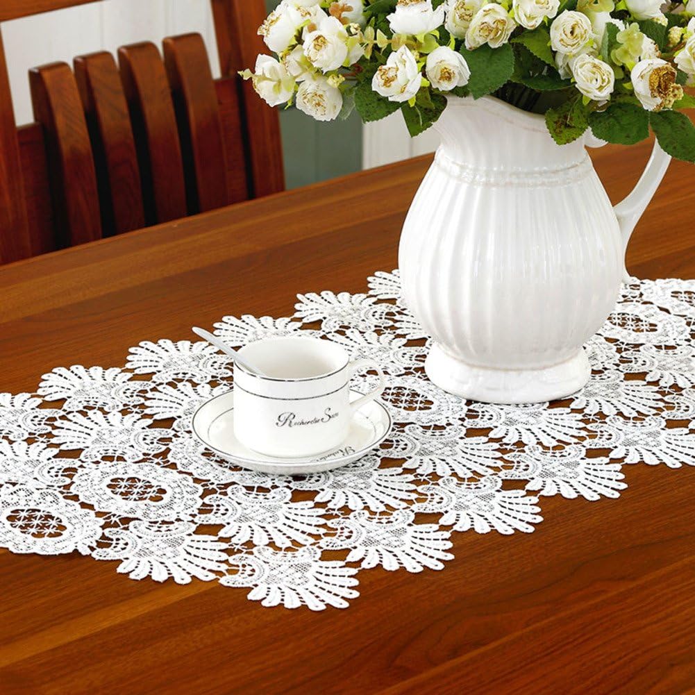 table runner european style the style of table flags hollow lace mat embroidered coffee table coffee table decoration mat tea table runner -A 40x280cm(16x110inch)
