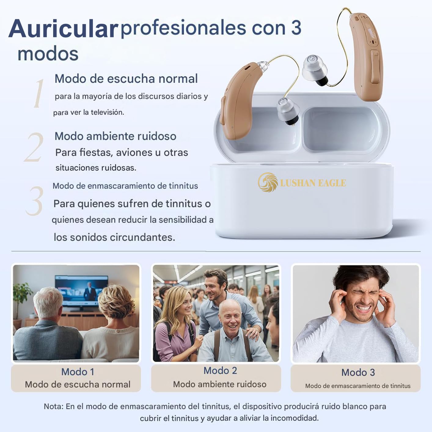 Amplificador de Sonido Digital 16 Canales, Auriculares Amplificadores Bluetooth con Control APP, Recargables BTE con Reducción de Ruido, Estuche de Carga 8H, Ligero Cómodo y Fácil de Usar para Mayores