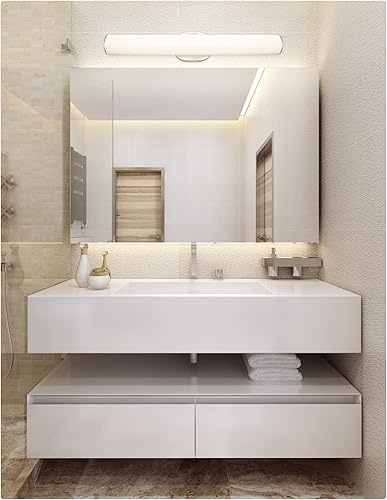 Miniatura 2 de Fusion - Lámpara de pared lineal LED de 30 pulgadas para baño o pared  Pantalla de cristal artesanal en ópalo  acabado bronce oscuro