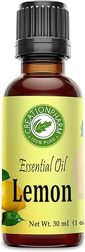 Aceite esencial de limón - Aceite de limón 1 onza (1.0 fl oz) Aceite Esencial de Limón 100% puro grado de aromaterapia