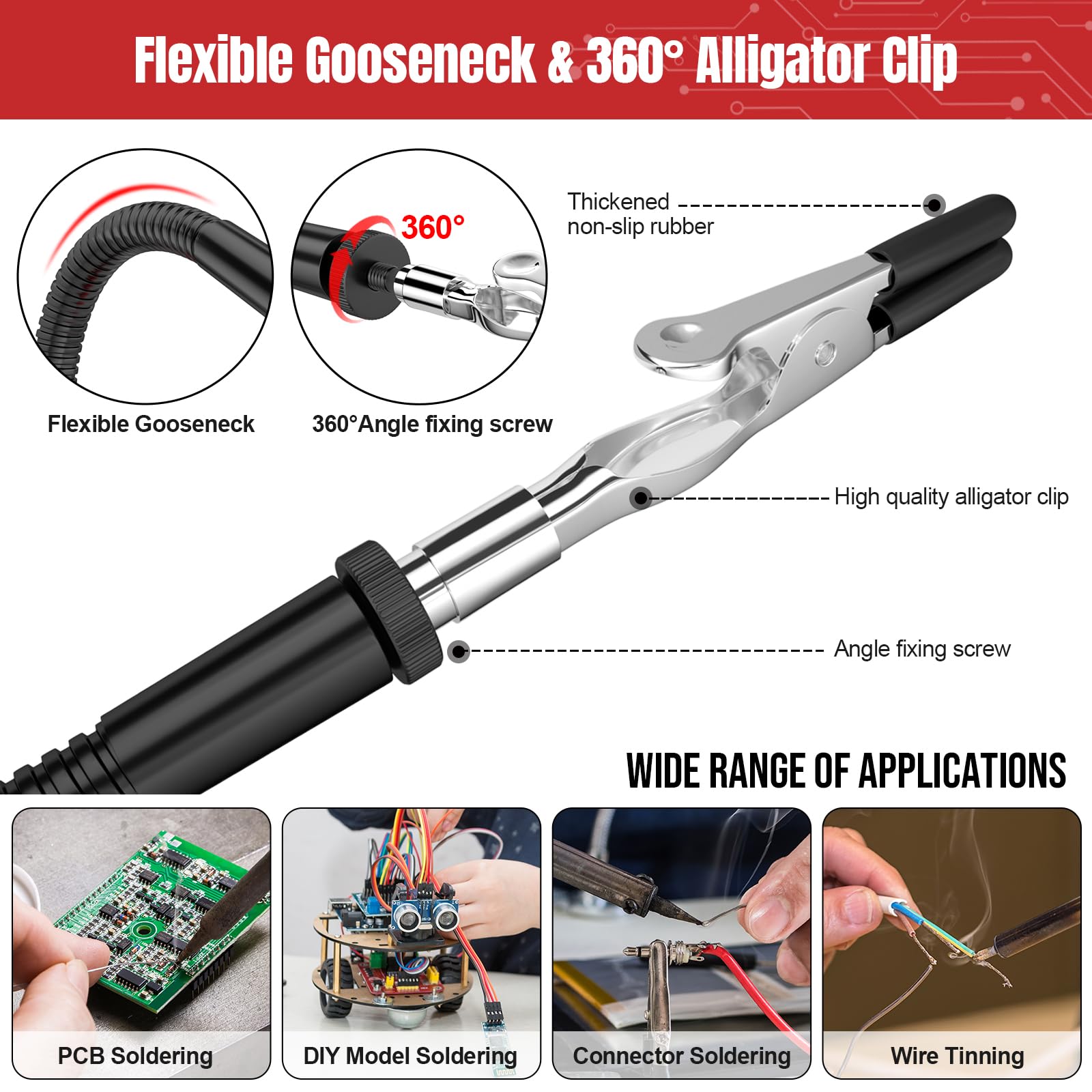 BEEYUIHF Helping Hands Soldering Station - Image 3