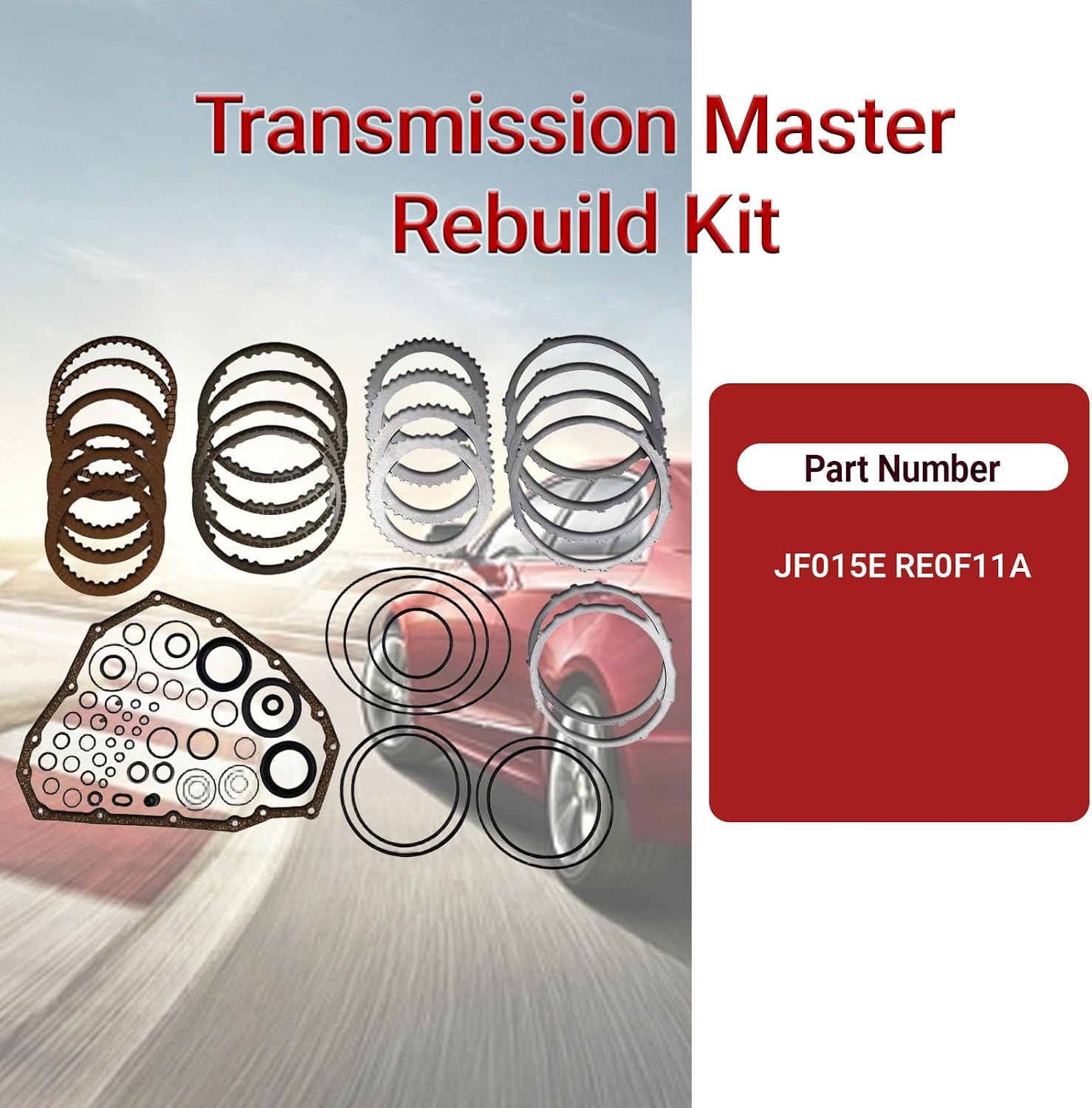 Transmission Master Rebuild Kit with Overhaul Compatible with Almera 2001-2005, for Juke 1.6L 2011-2014, for Suzuki Swift 2011-2014 Direct Replacement OE JF015E RE0F11A
