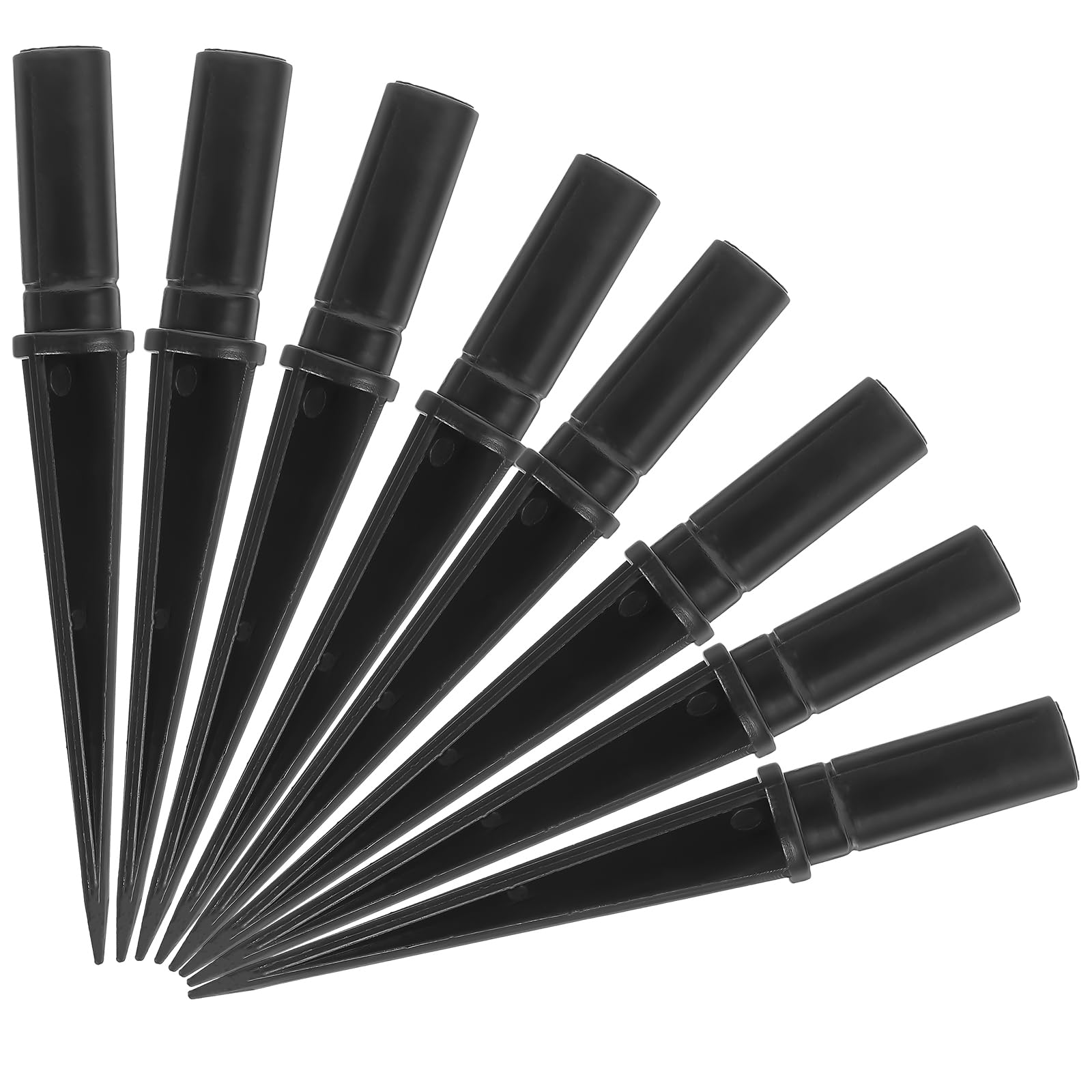 Piquets de sol en plastique Happyyami pour lampes solaires de jardin (Lot de 10)