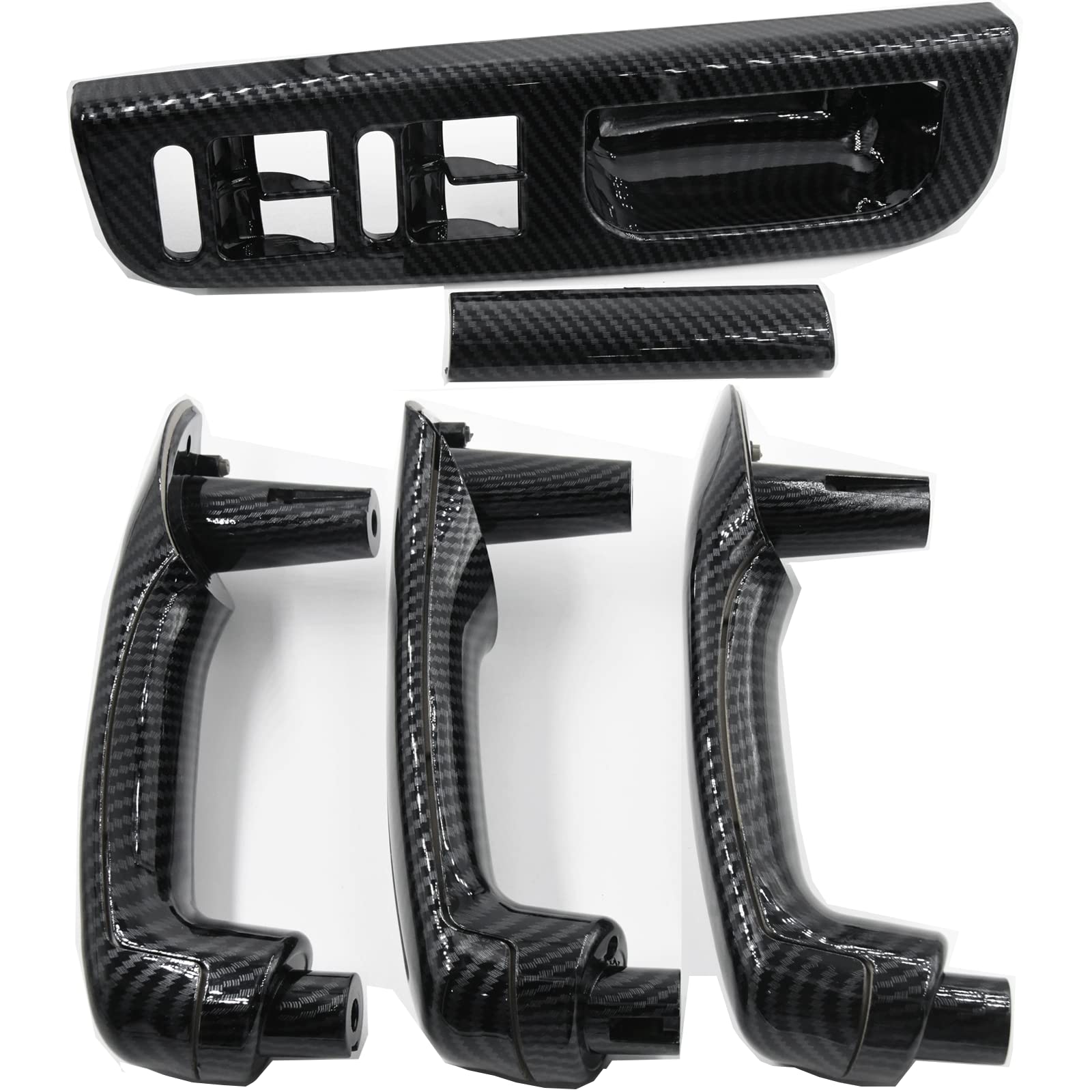 Accoudoir de poignée de porte intérieure en fibre de carbone compatible avec VW Bora Golf 1999-2004 4 MK4 1J0867171A 1J4867179A 1J0867172A 867180A 3B1867171E