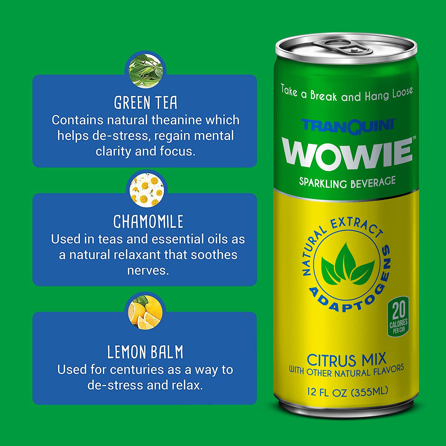 Buy Wowie Infused Sparkling Beverage for Stress and Anxiety Relief