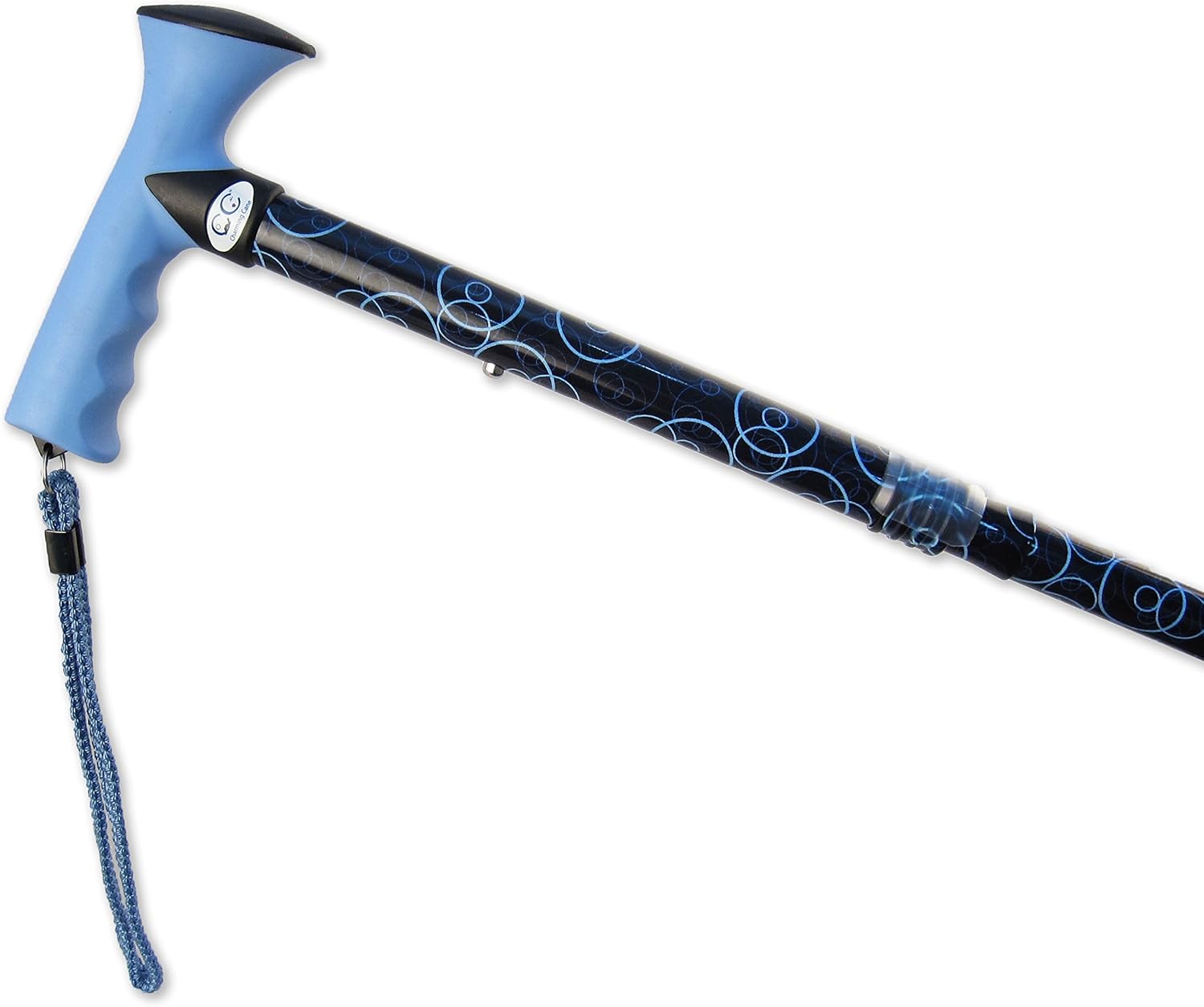 Charming Canes Adjustable Folding Walking Cane with