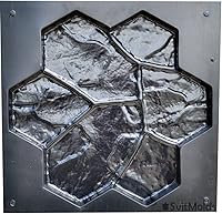 Vista 3 de Concrete Mold DIY Stepping Stone Pavers, Concrete Mold for Path, Cement Mold, Paver Brick Mold, Garden Decor Mold, Pavers for Garden Walkway