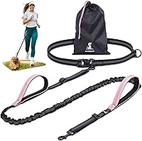 Vista 27 de SparklyPets - Correa doble para perros con manos libres – Correa doble para razas medianas y grandes – Correa para 2 perros con asas acolchadas