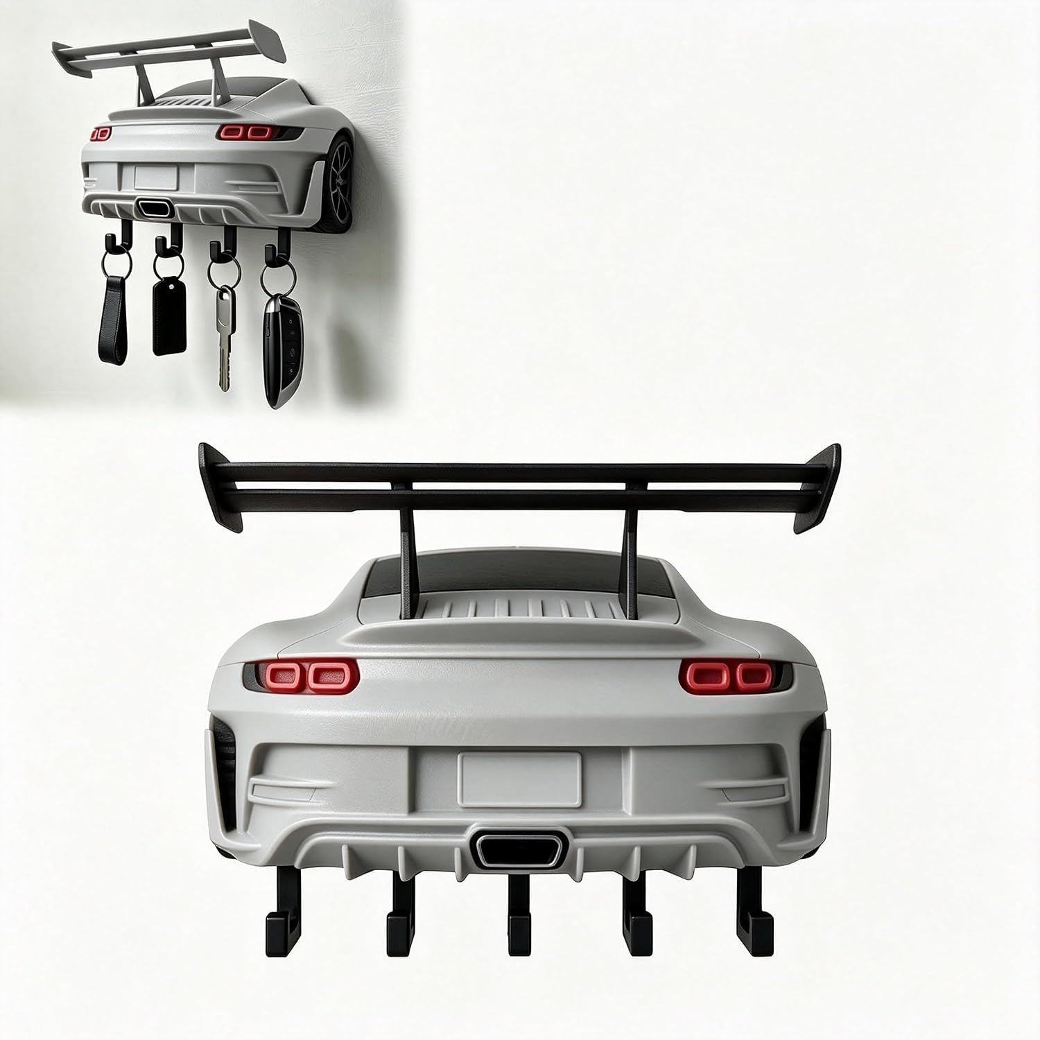 Sports Car Key Holder for Wall Garage Decor - Birthday Gifts for Men (SL)