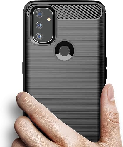 Miniatura 3 de Osophter Para Oneplus Nord N100 Caso Absorción de Golpes Flexible TPU Caucho Protector Teléfono Celular Cubierta para Oneplus Nord N100 (negro)