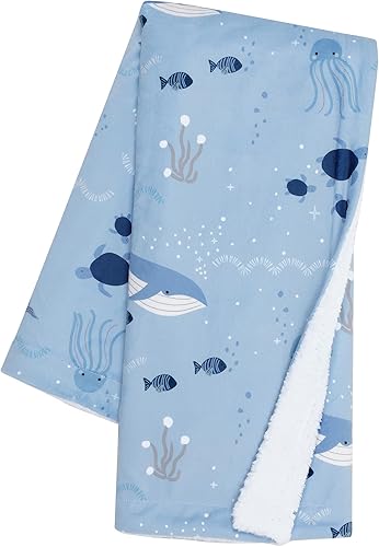 Vista 15 de Lambs & Ivy Manta de bebé botánica acuarela floral rosa polar bebé Botánico