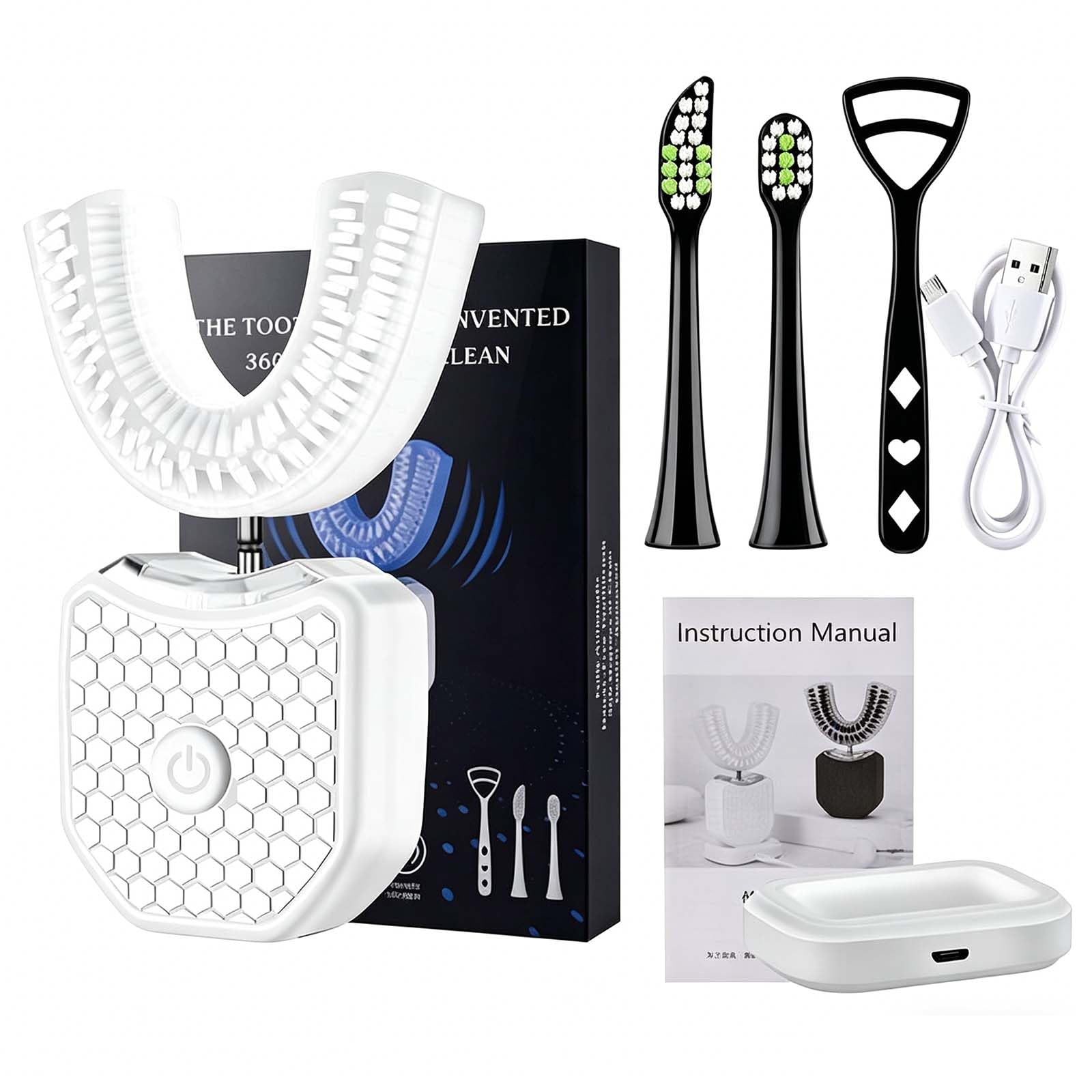 U-Shaped Toothbrush for Adults Teeth Whitening & Mouth Cleansing