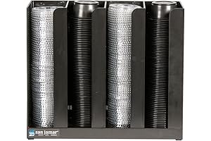 San Jamar Portion Cup and Lid Organizer: Essential Food Truck Accessory