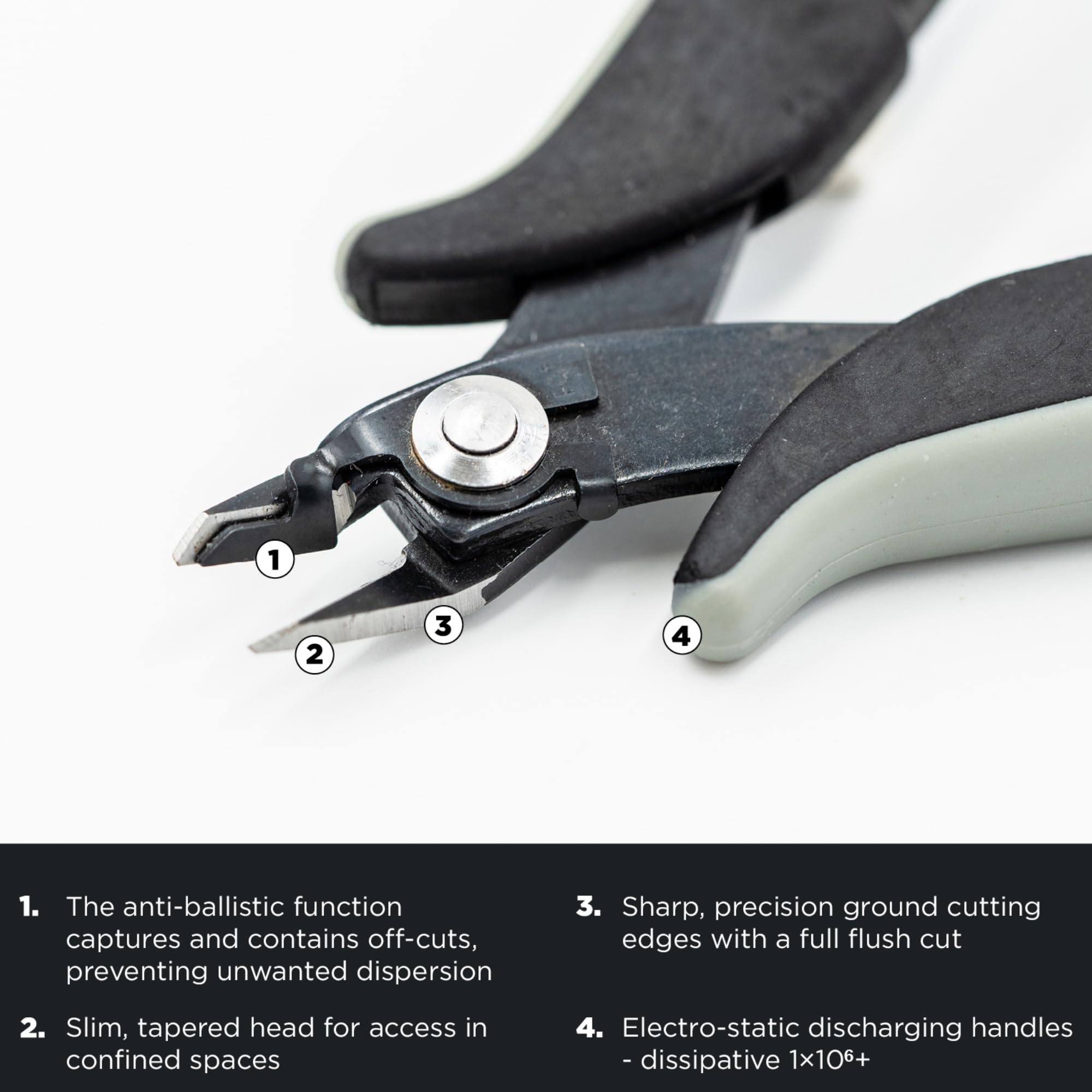 C.K Pinces coupantes latérales fines anti-déflagrante Ecotronic CK T3896