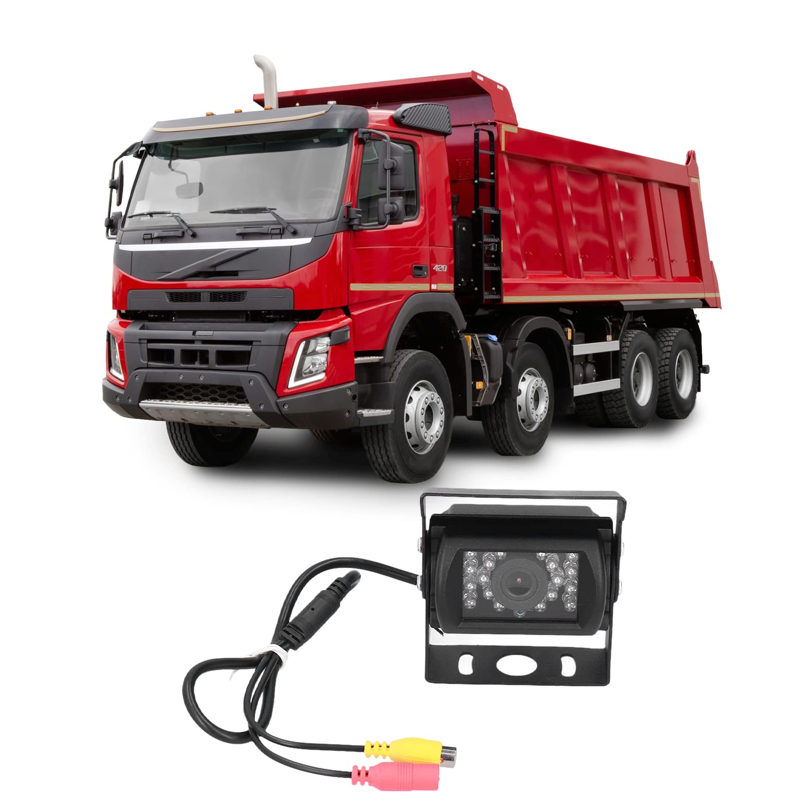 Rückfahrkamera, Universal-Rückfahrkamera IP68 Wasserdicht 12V-24V für LKW für LKW für Bus